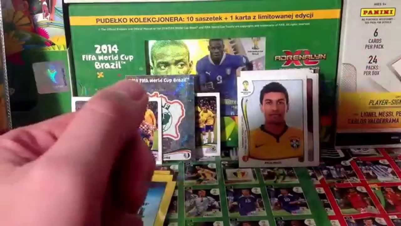 UNBOXING 8 STICKER PACKS FIFA WORLD CUP 2014 BRAZIL