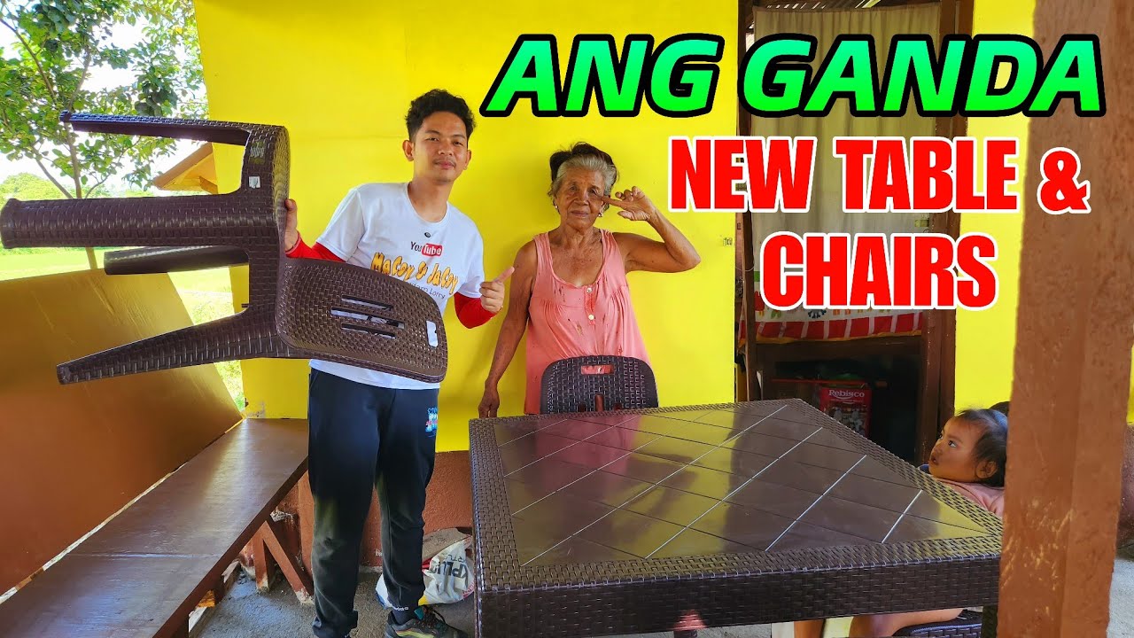 Wow ang Ganda New Table & chairs ni Nanay Antonina 