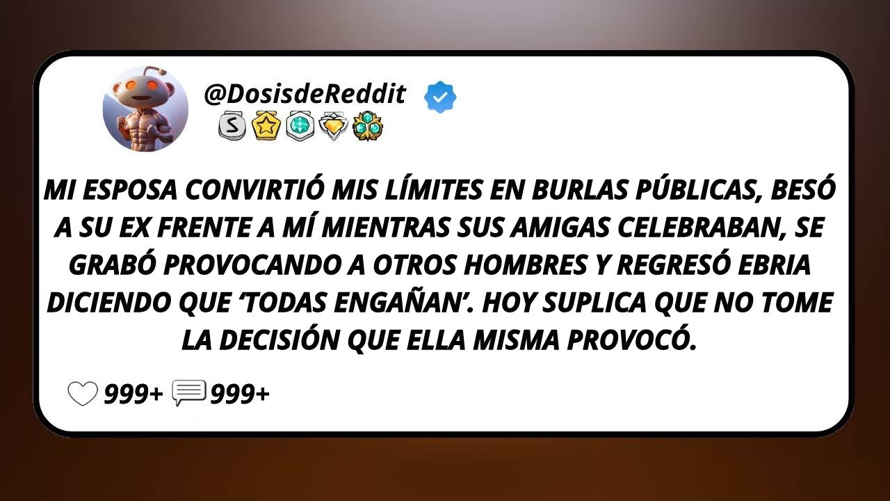Mi Esposa Convirtió Mis Límites En Burlas Públicas, Besó A Su Ex Frente A Mí Mientras Sus Amigas...