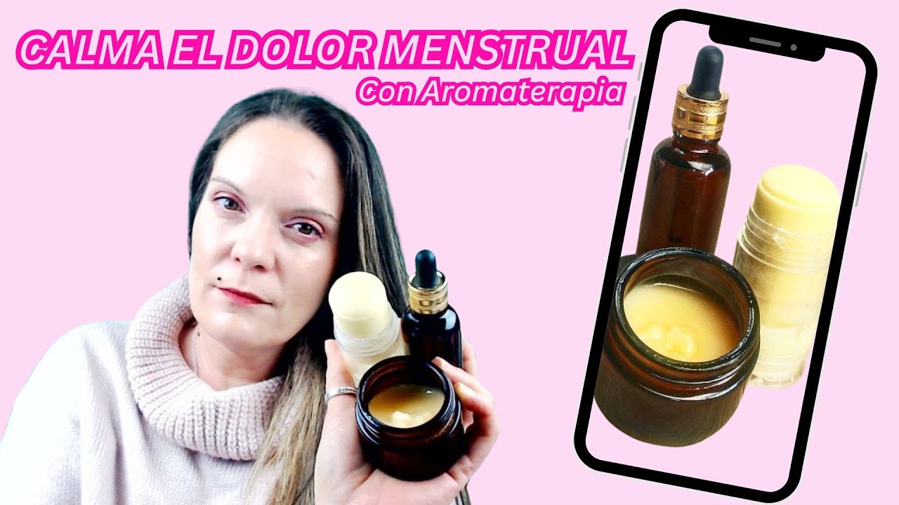 Tutorial AROMATERAPIA para el DOLOR MENSTRUAL  con 3 aceites esenciales🤕🩸