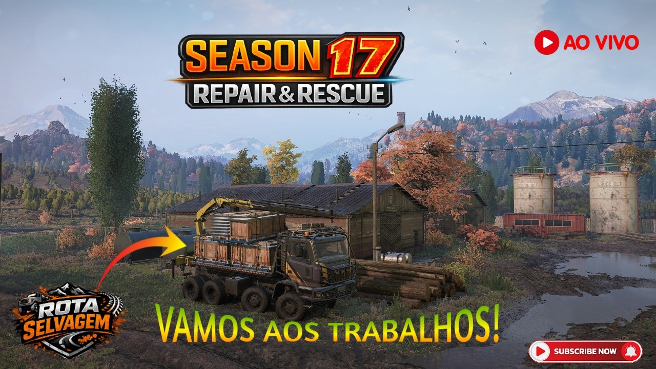 SnowRunner AO VIVO 🔴 Vamos ao Trabalho na Season 17: Repair & Rescue 🔥 #snowrunner