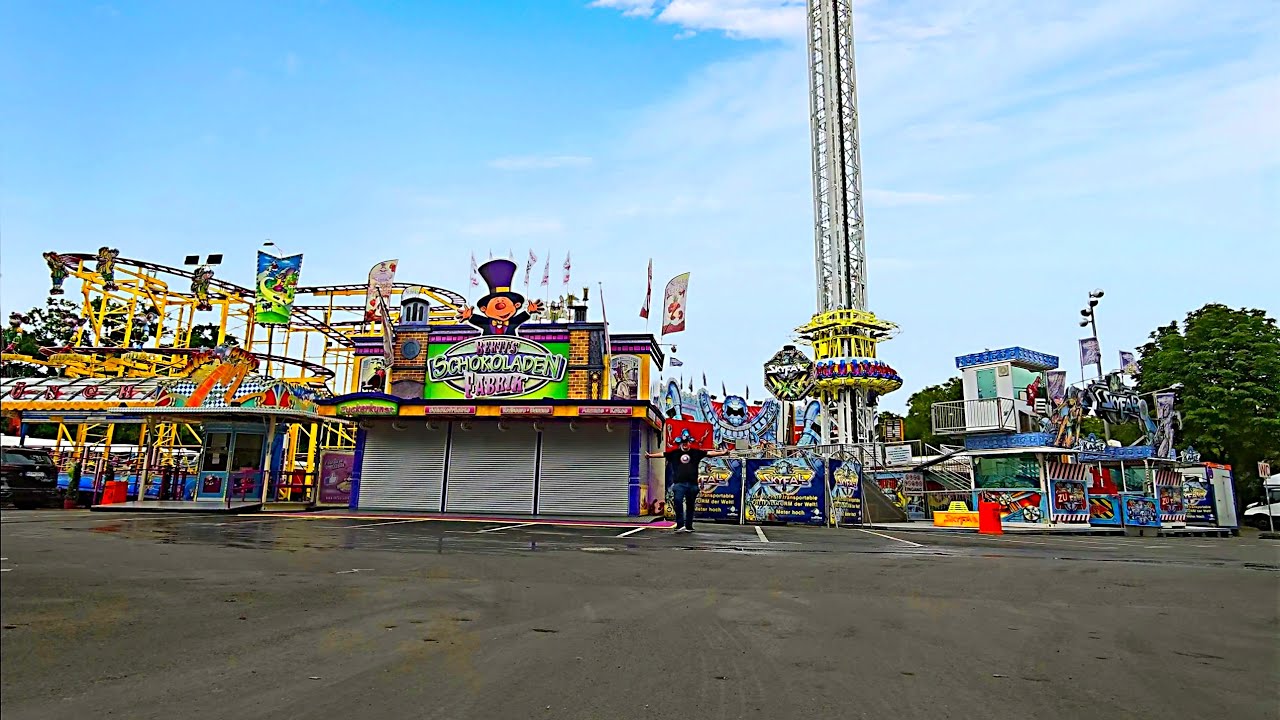 Livestream Kiliani Volksfest Würzburg 2025 Aufbau Kirmes Unterwegs mit Justus König 👑 J.K
