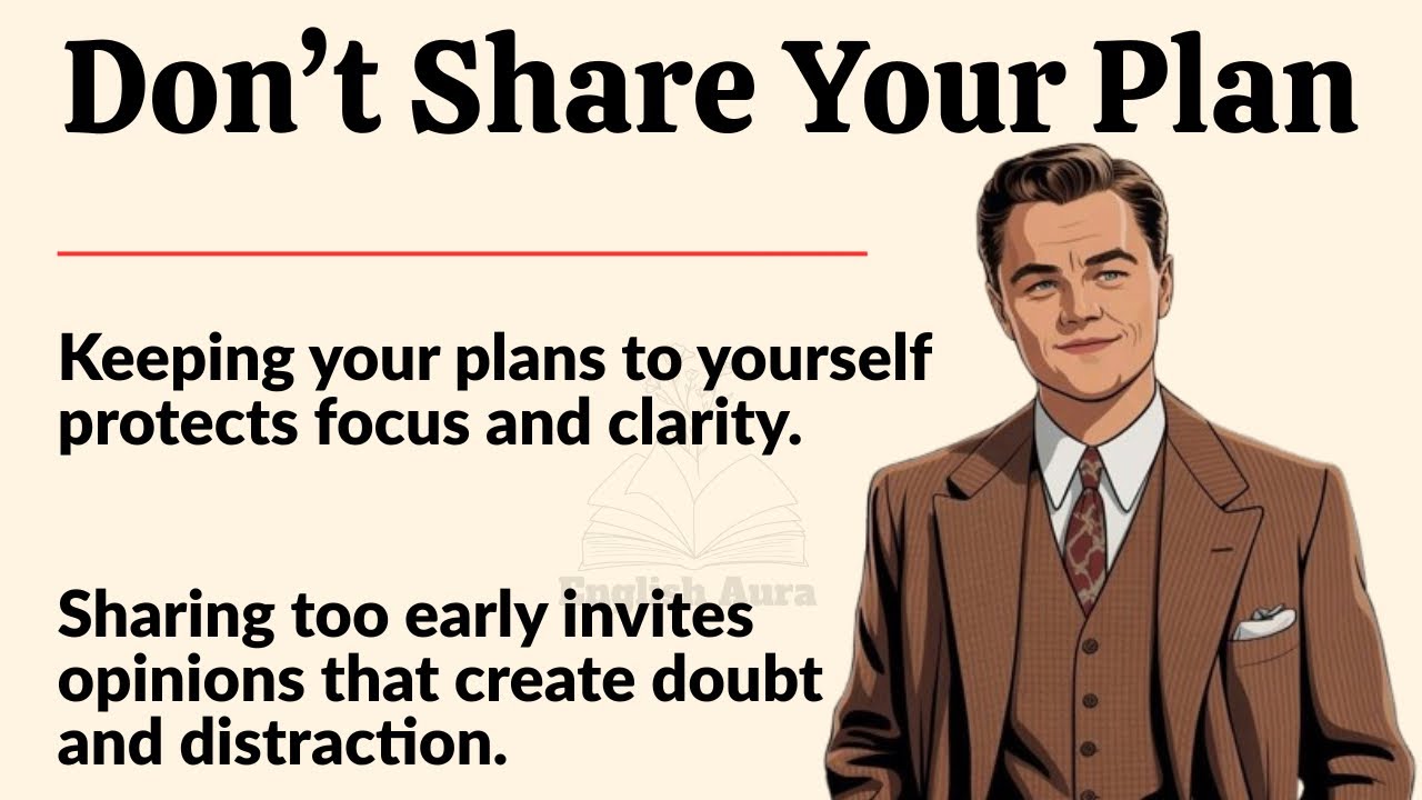 Don’t Share Your Plan 🔥✅ Motivational Video For English Learners | Improve Your English Language | ✅