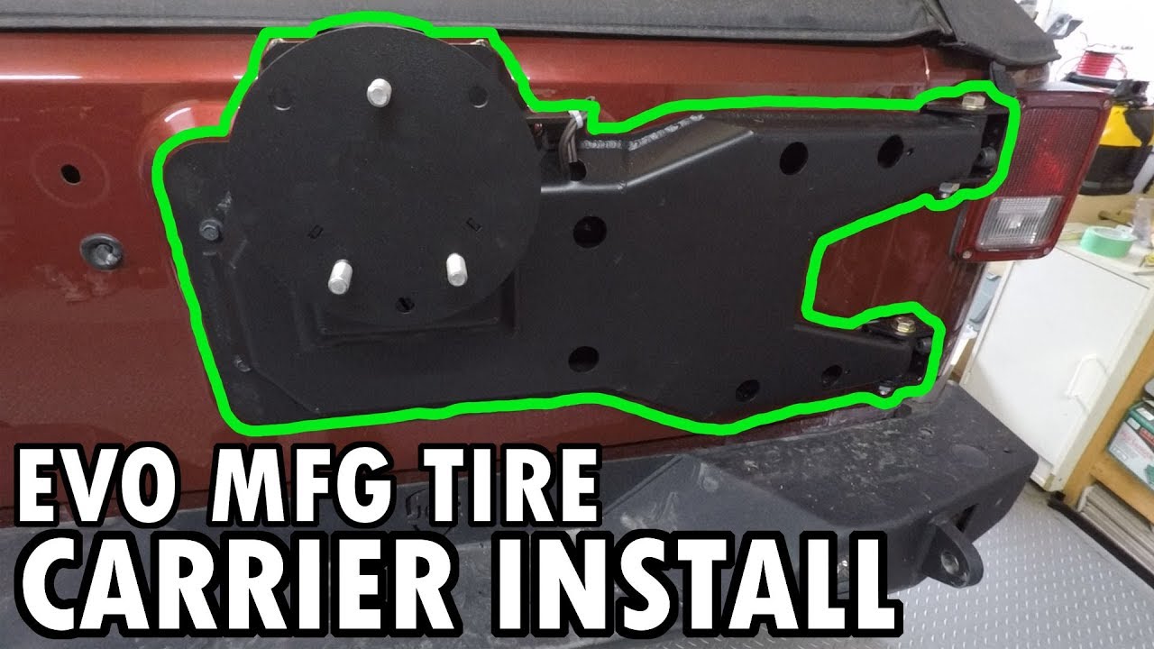 EVO MFG Hinged Gate Tire Carrier Install Guide & Unboxing | Jeep JK Mods