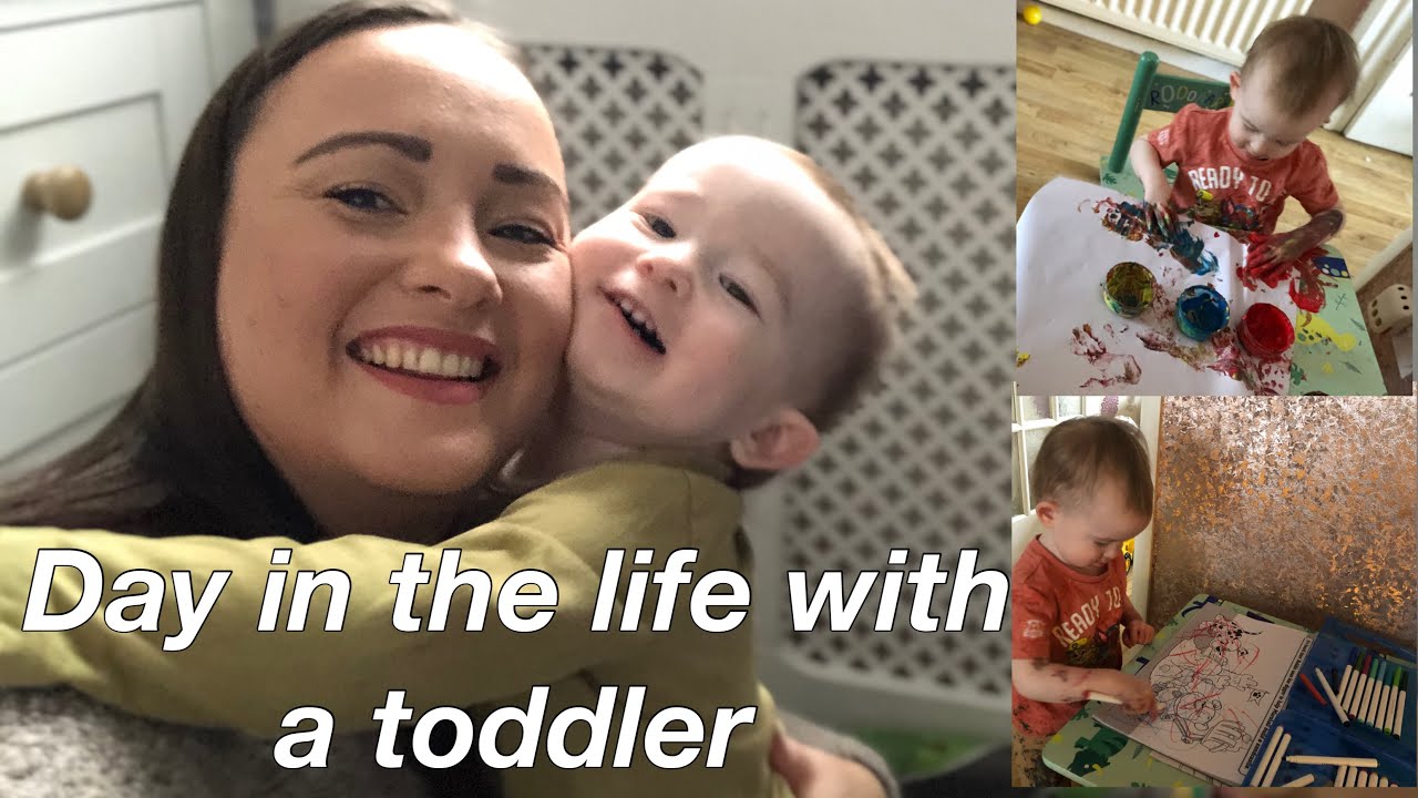 Day in the life with a toddler | arts and crafts day