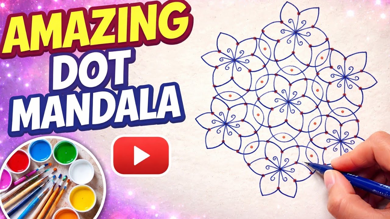 9*1 middle dots  Rangoli design #manisha rangoli designs @c-manisha-09 