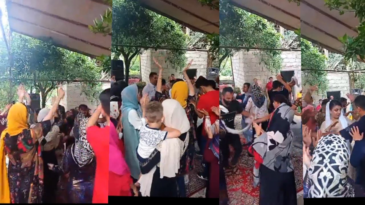 رقص شاد شمالی در جشن عروسی - Persian wedding dance - Iran