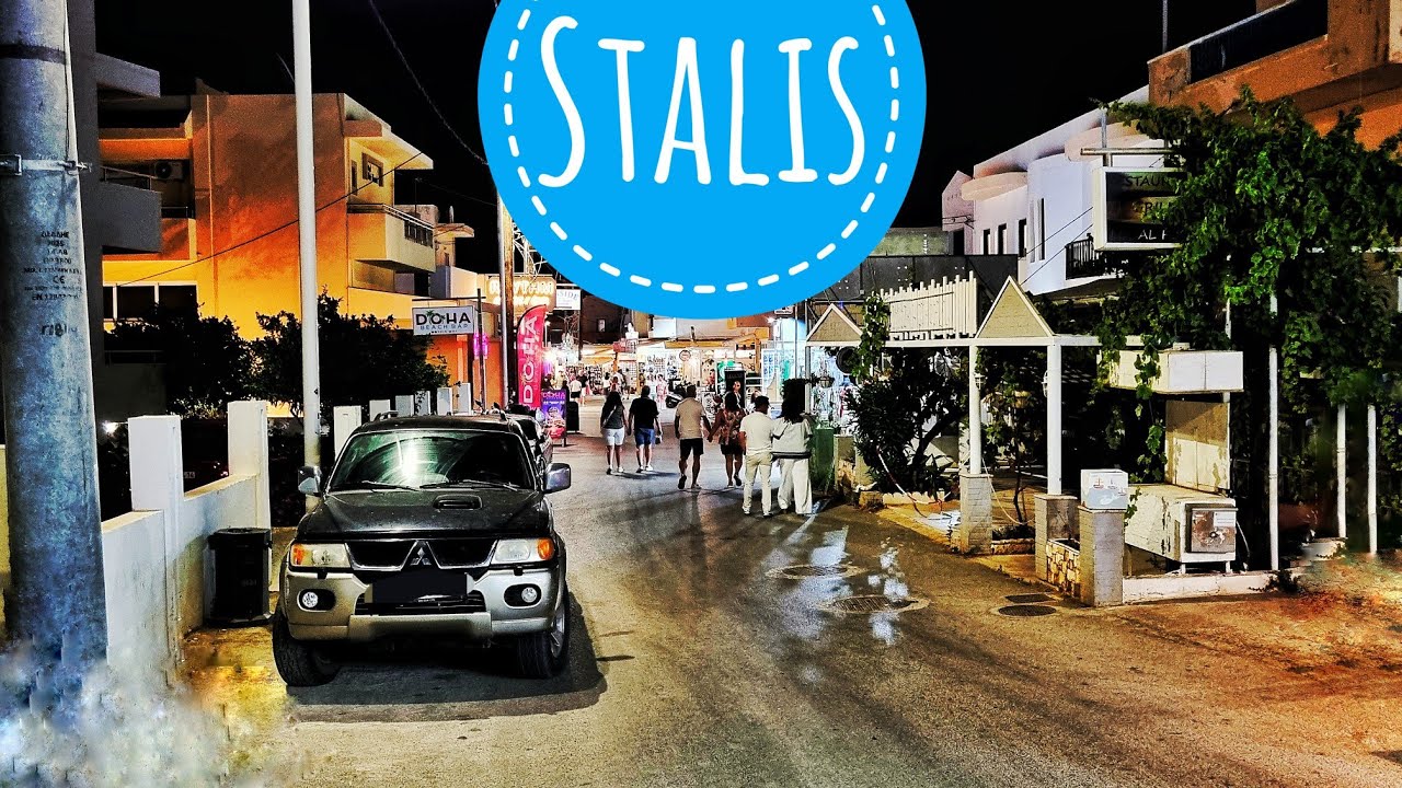 Stalis Walking Tour in 4K UHD ❤️ from Blue Sea Beach to Alexander Beach Hotel 
