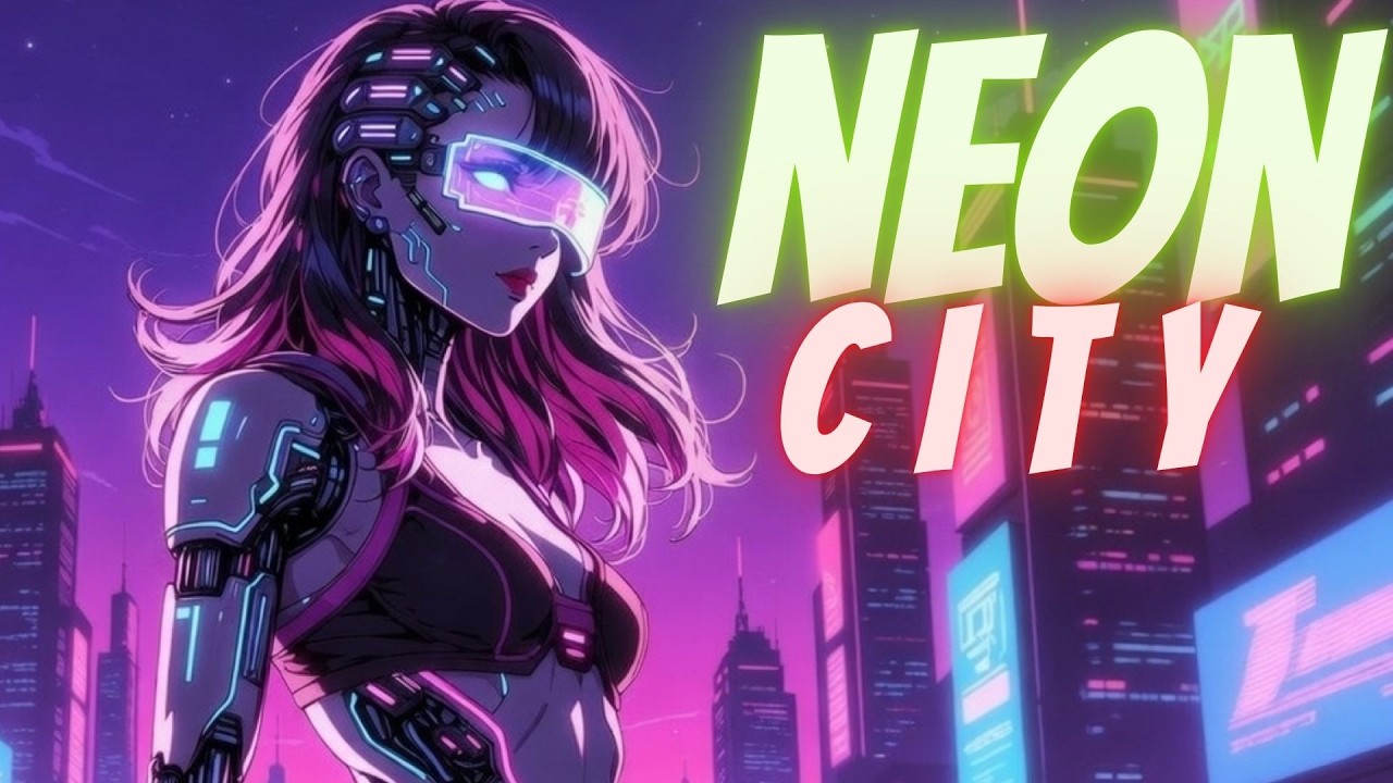 Neon Nights - Synthwave Dreamscape Mix - Synthetic Dreams 1hr