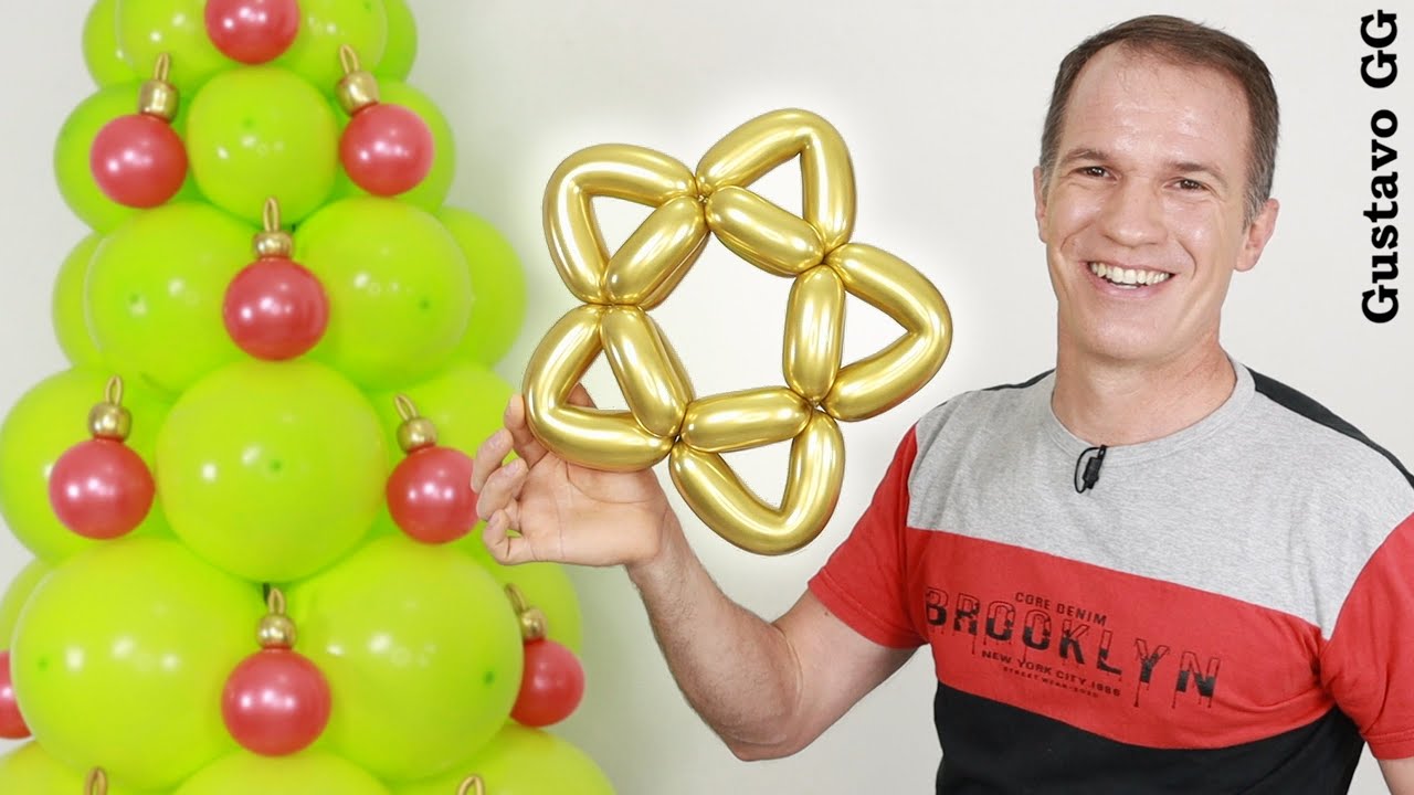 ESTRELLA DE NAVIDAD ⭐Adornos navideños con globos - Decoración navideña 2022 - Gustavo gg