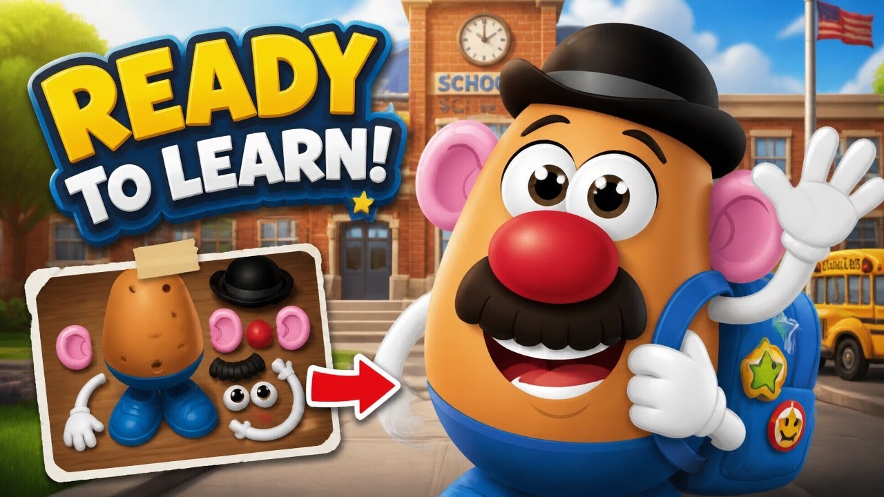 Мистер Картошка Голова * Mr. Potato Head - Бегом в школу * История игрушек * Мультик игра для детей