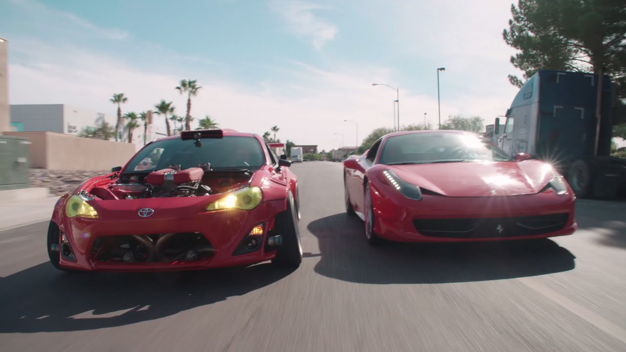 Ferrari-Powered Toyota Doing Donuts w/ Ryan Tuerck l The GT4586
