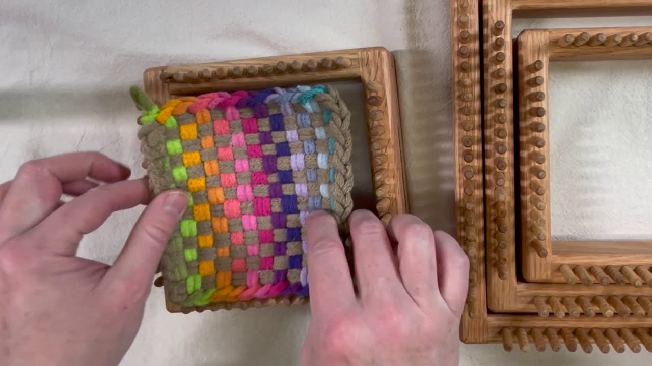Как закончить прихватку-петлю, сотканную на ткацком станке CraftSanity