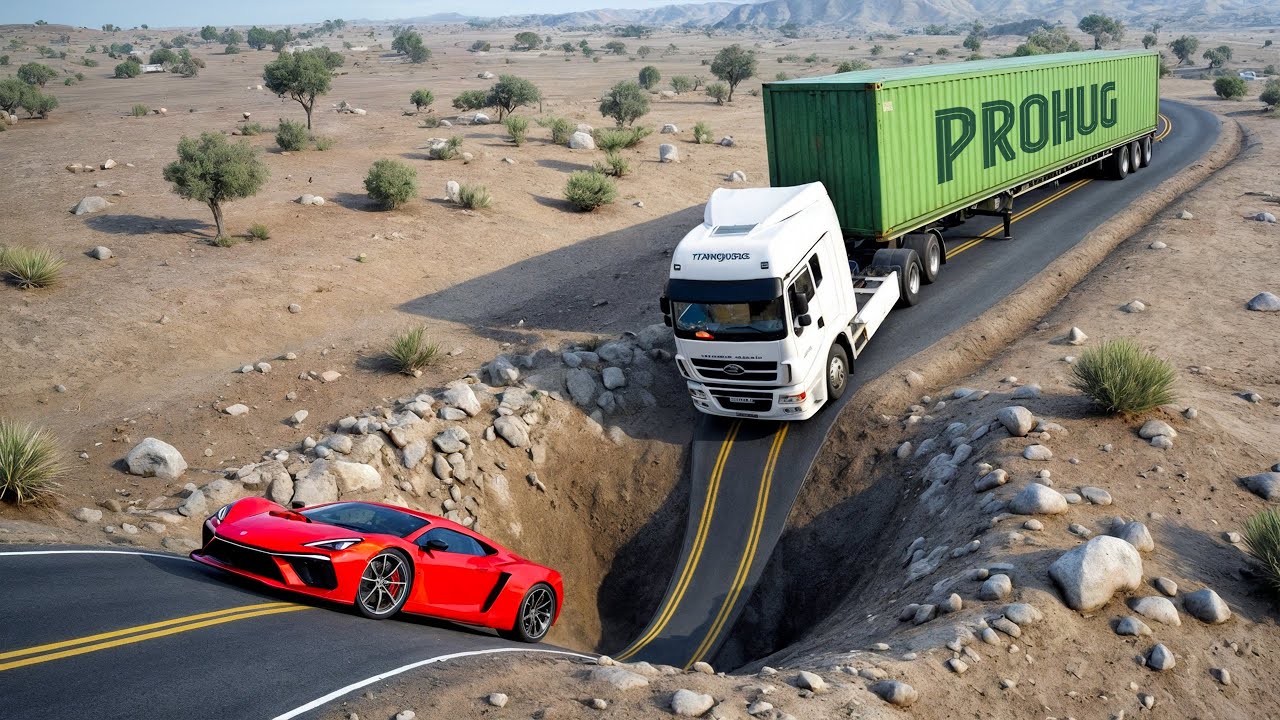 Cars vs Giant Dip Pit #1 - BeamNG.drive Fails & Crashes 2026!