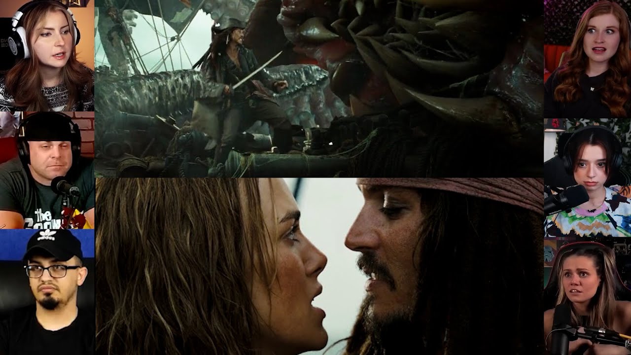 Captain Jack Sparrow vs Kraken |  Pirates of the Caribbean - 2 |  Reaction Mashup  | 