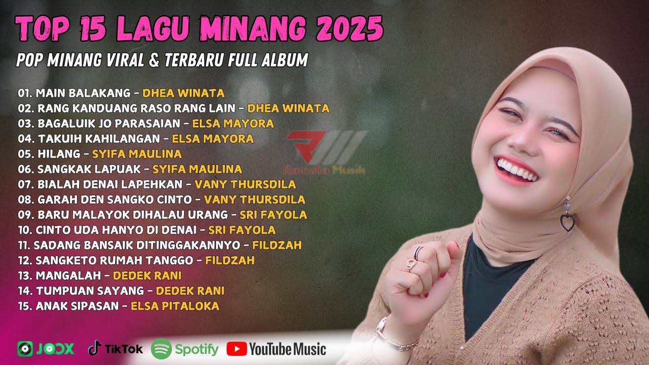 TOP 15 Lagu Minang 2025 - Pop Minang Viral & Terbaru Full Album