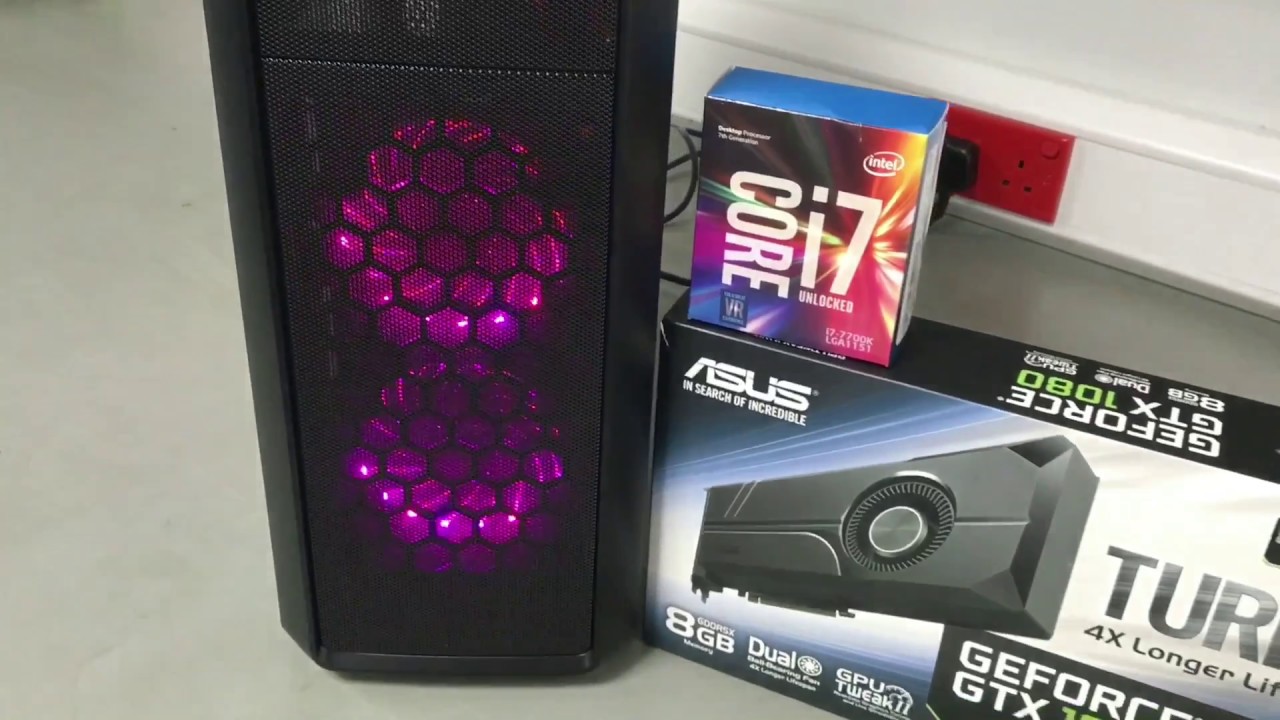 Custom Intel i7 Gaming PC Nvidia GTX 1080 Graphics Card