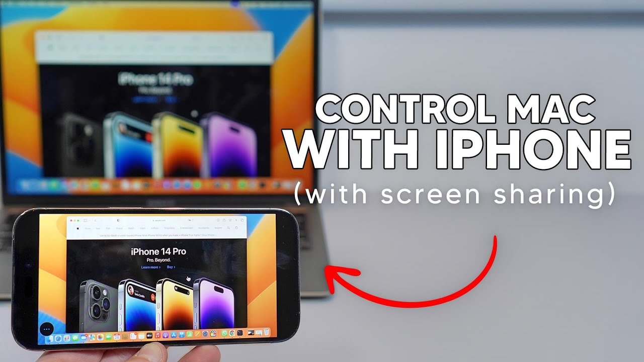 (Free!) How To CONTROL your Mac with your iPhone - With Screen Sharing!