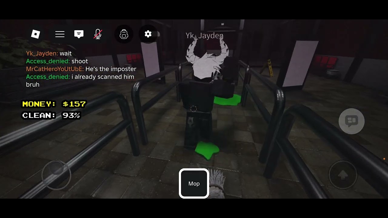 are we just not gonna talk about the clone of me sweaping the floor. Terminal 13, not human | roblox