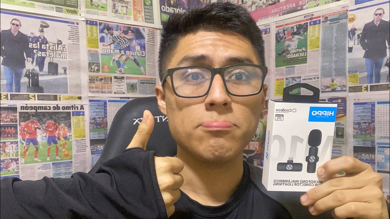COMPRÉ MICROFONO HIPPO PARA HACER ENTREVISTAS DE FUTBOL⚽️