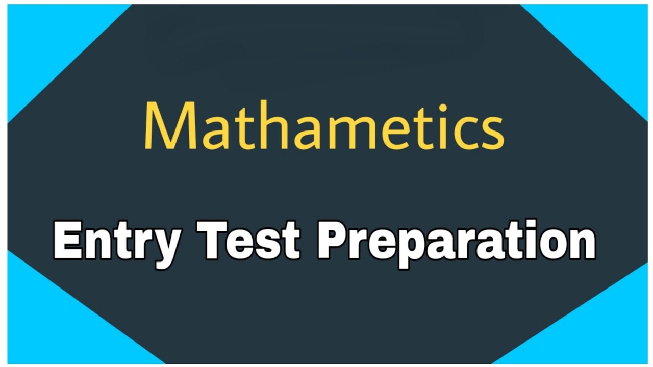 Entry Test Preparation of Mathametics||Most important and Repeated mcqs