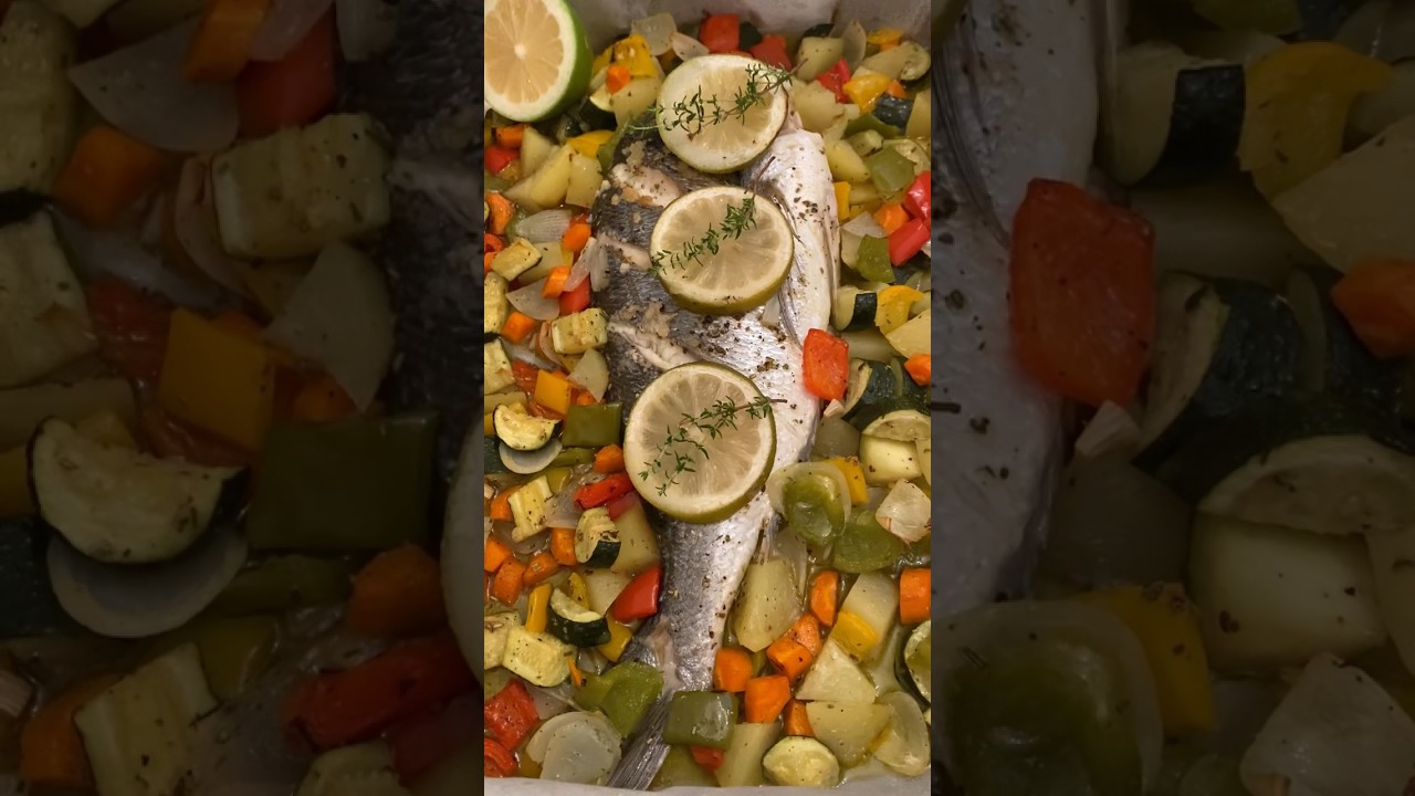 Pesce Orata con verdure estive