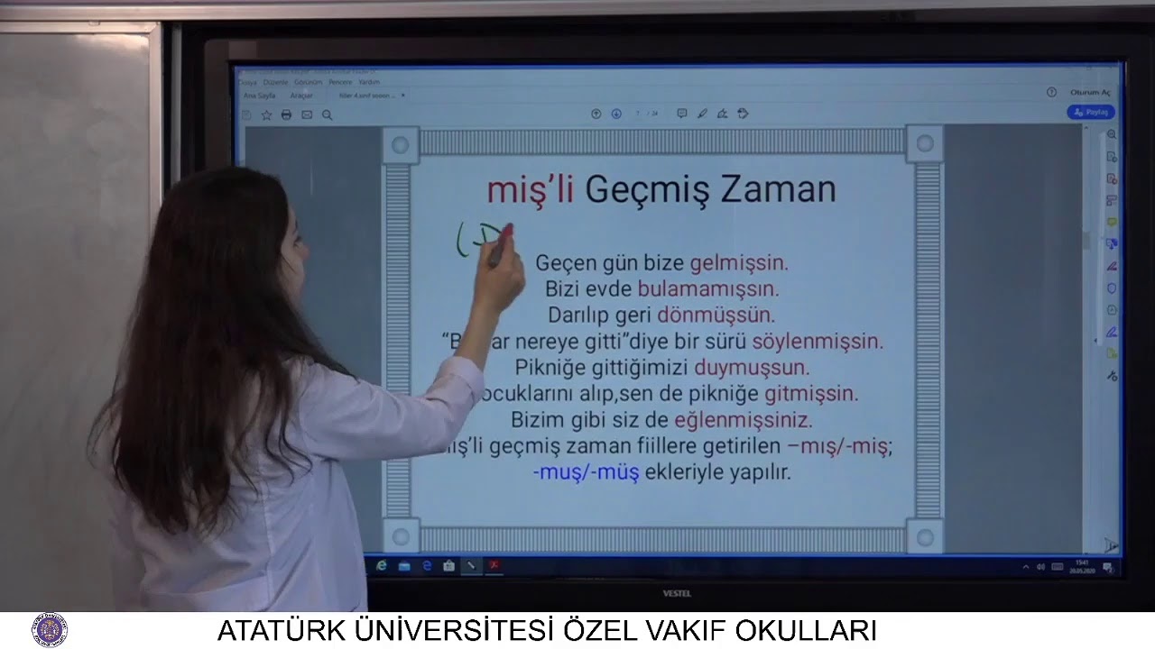 4.Sınıf T&uuml;rk&ccedil;e Fiil-Eylem