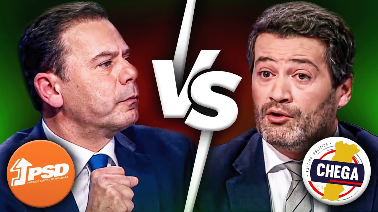 DEBATE entre ANDRÉ VENTURA (CHEGA) e LUIS MONTENEGRO (PSD)
