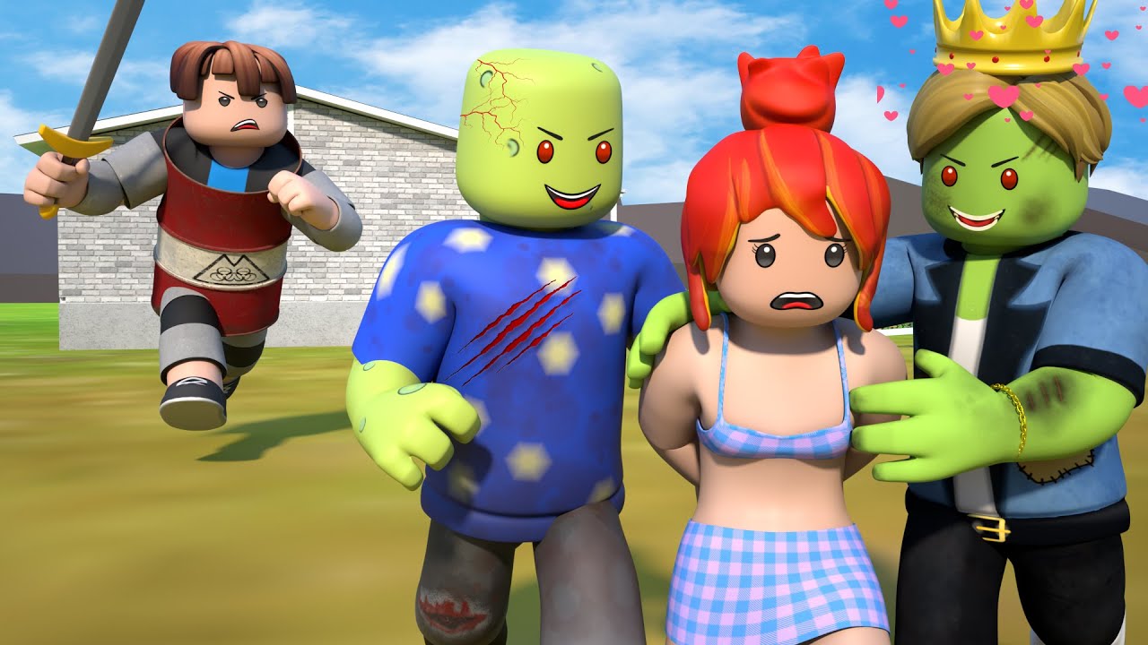 ROBLOX Brookhaven 🏡RP: Save Girlfriend From Zombies  | King Roblox