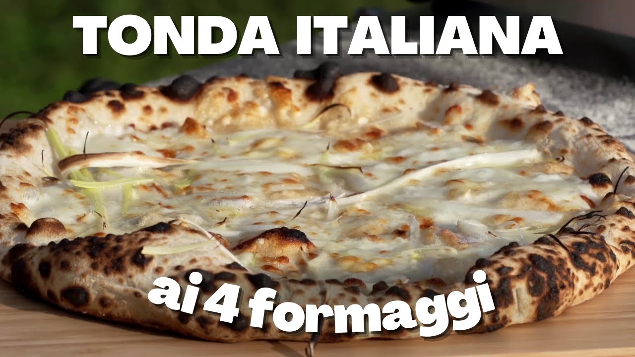 LA PIZZA TONDA ITALIANA CLASSICA AI 4 FORMAGGI | Fatta in Casa Buona come In Pizzeria