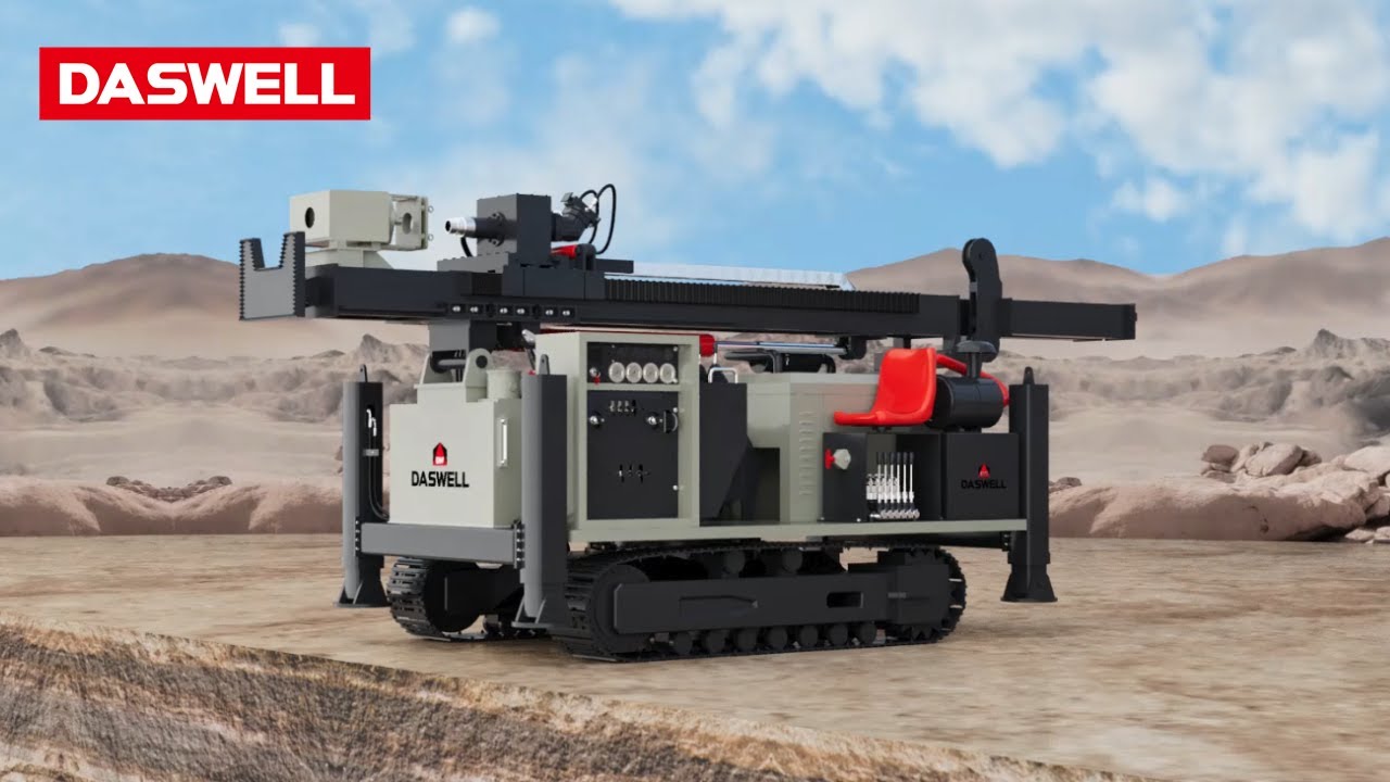 Exploration Drilling Rig 3D Animation - Powerful Drilling Rig in Action