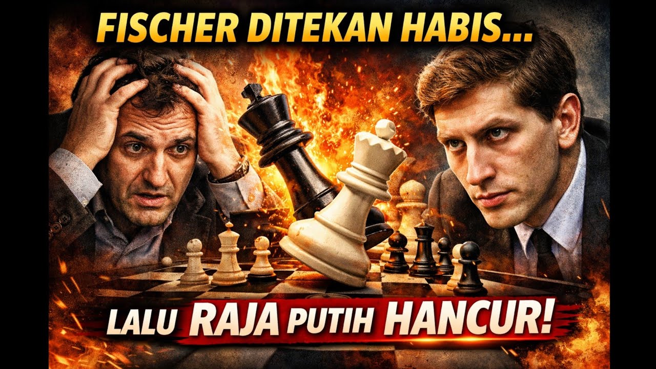 “Fischer DITEKAN HABIS Lalu Raja Putih Hancur!(@ChessbaseIndonesia)