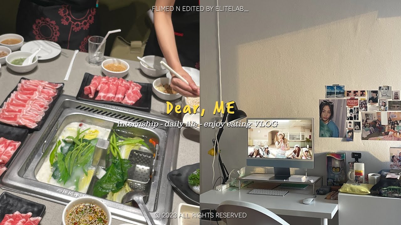 EN/Vlog - 05; Internship part.2, ฝนตกหนัก ⛈️,วันพักผ่อน self-care แสงเข้าห้องเช้าเย็น 🌅 #elitelab_