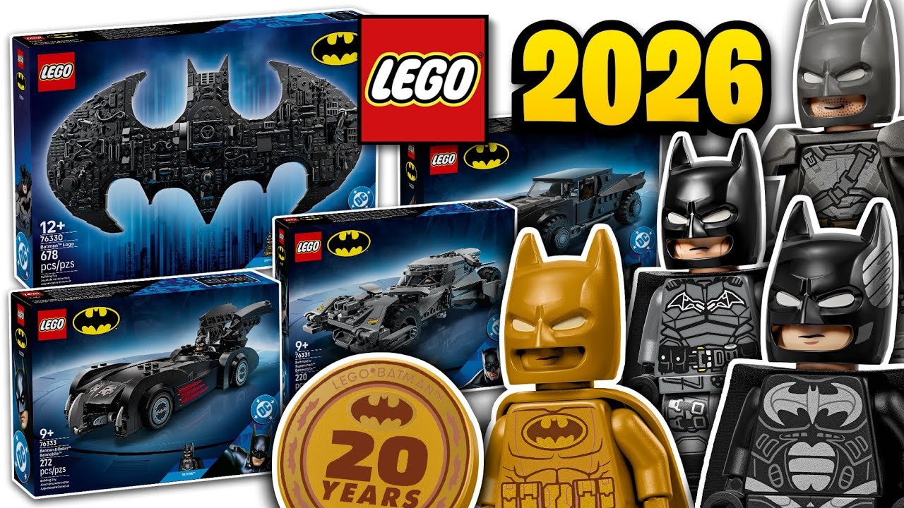 ОФИЦИАЛЬНО представлены наборы LEGO Batman 20th Anniversary 2026