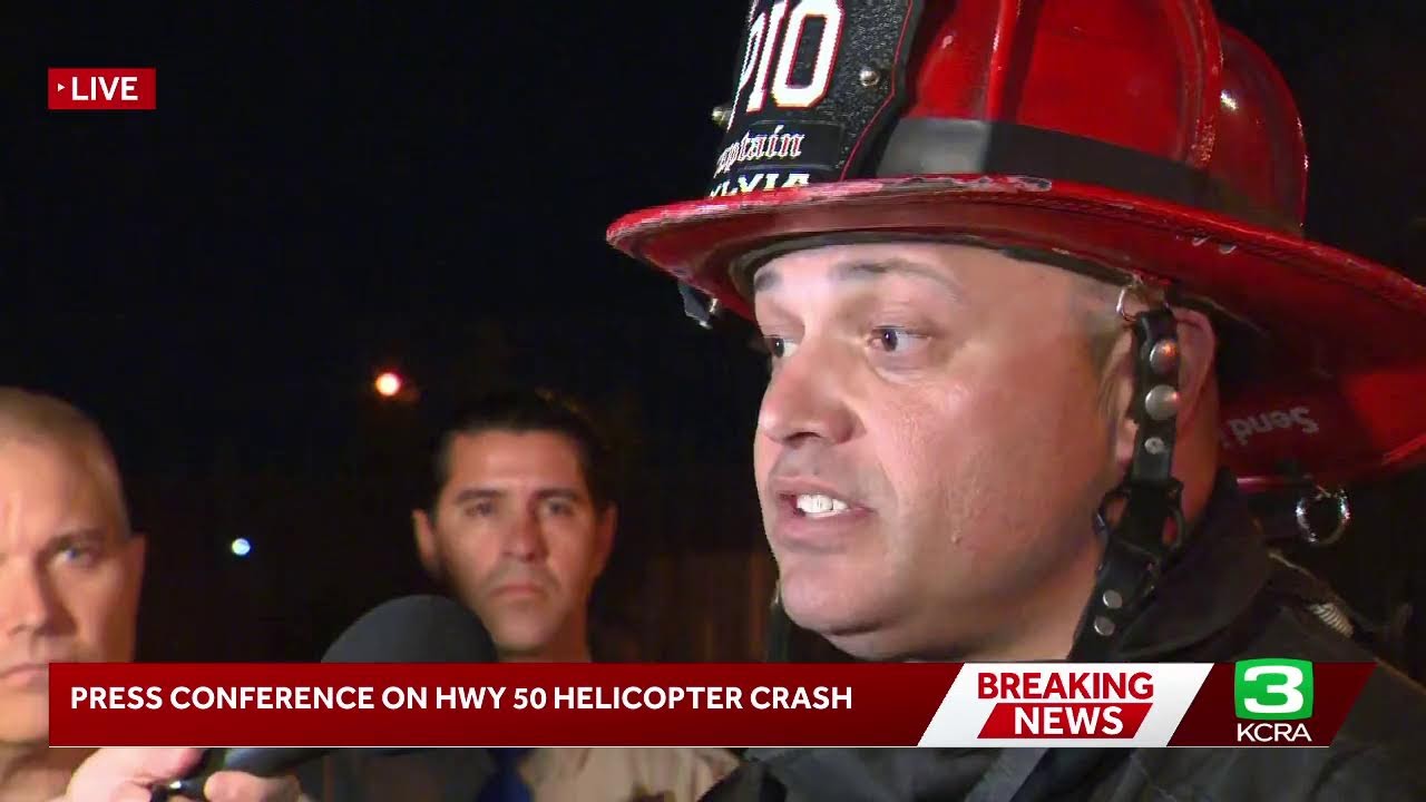 Officials share the latest on the helicopter crash on Highway 50