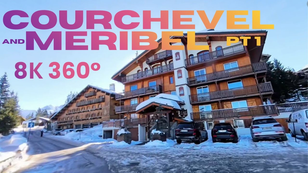 Explore Winter Wonderland Road Trip: Courchevel and Meribel in 8К 360°, Part 1