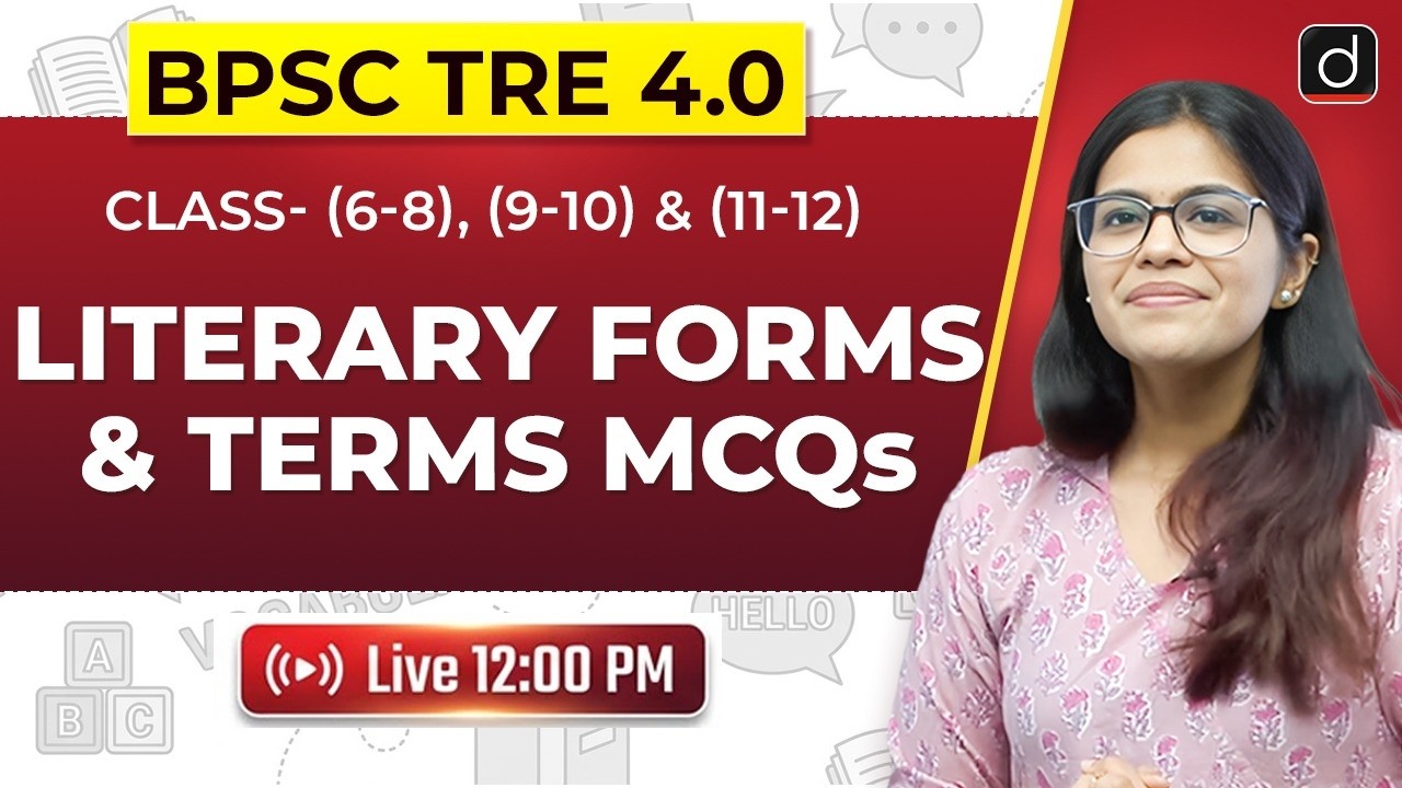 BPSC TRE 4.0 | Literary Forms & Terms MCQs Practice | Drishti Teaching Exam
