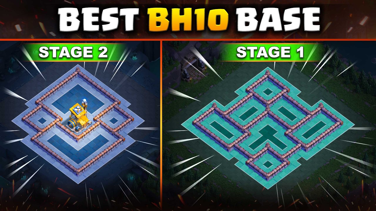 BEST Builder Hall 10 Base 2026 | 99% Players Can&rsquo;t 3 Star This BH10 Base!