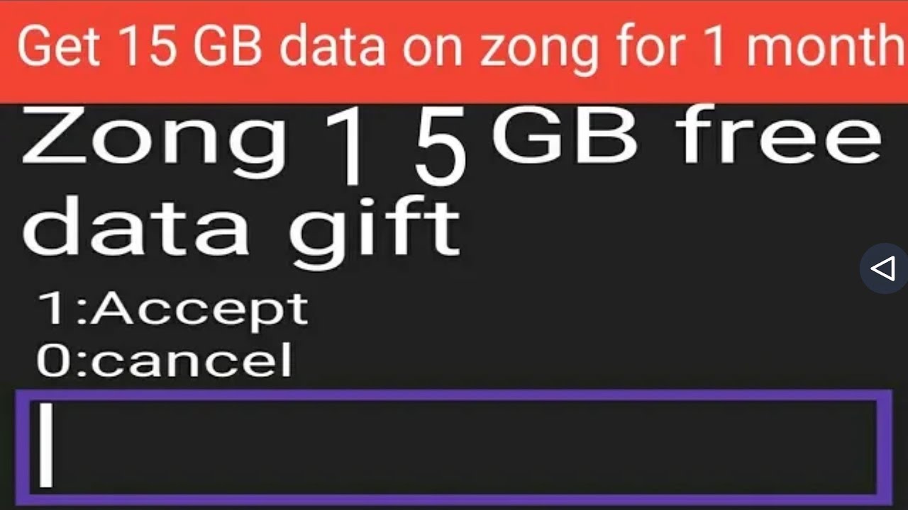 Get 15 gb free data on zong | tech orakzai