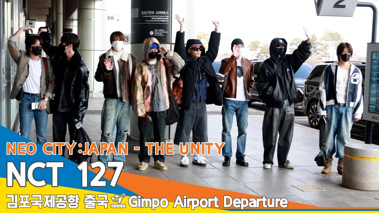 [4K] NCT 127, 시즈니에게 사랑 듬뿍 담아~ 만세 하트❤️✈️ 엔씨티 127 김포공항 출국 24.3.8 #Newsen