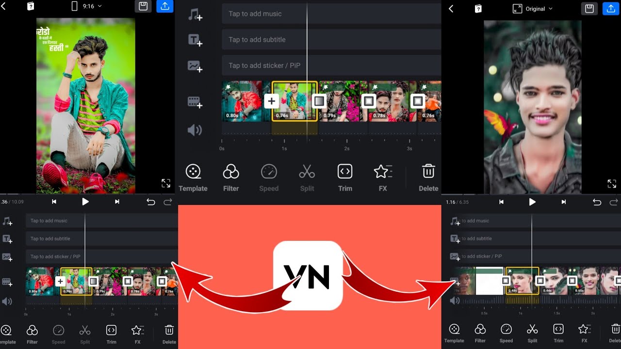 VN Speed Photo Video Editing / How To Make Photo Video Editing In  VN Video Editor / VN App Tutorial