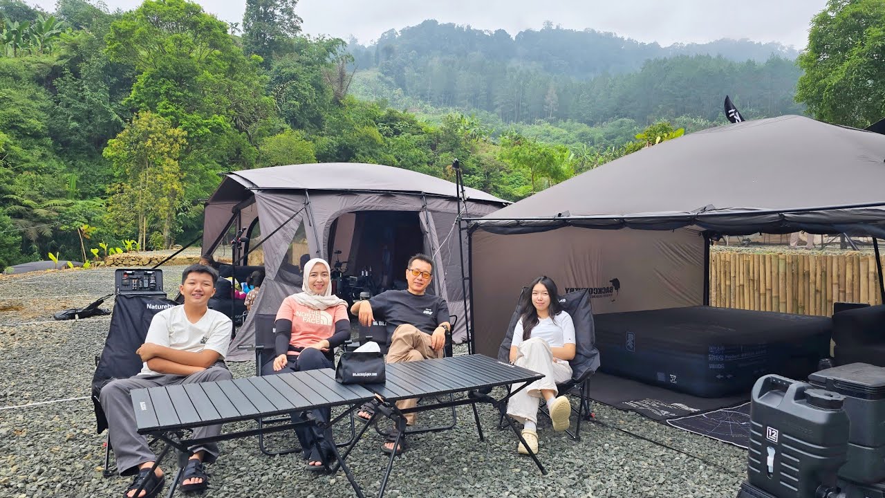 Camping Keluarga di CIHERANG RIVERSIDE RANCABALI, Bandung | Soft Opening | #인도네시아캠핑 