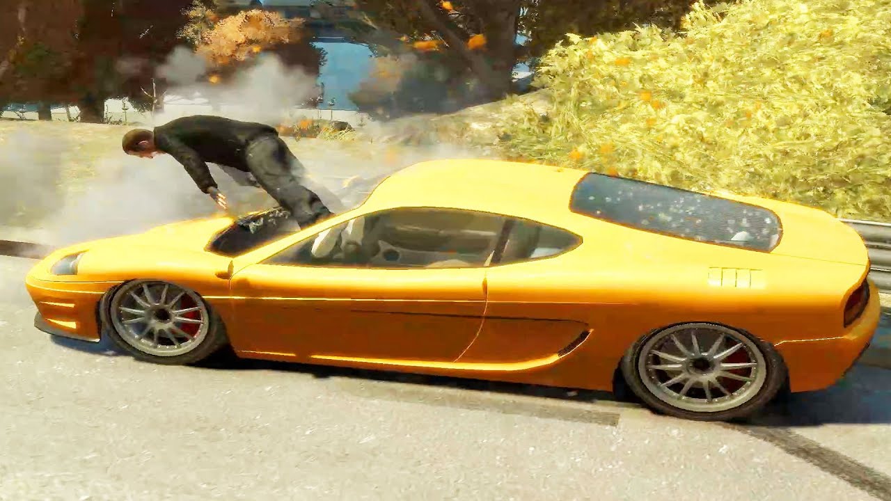 No Seatbelt Car Crashes #4 - GTA 4 (Euphoria physics)