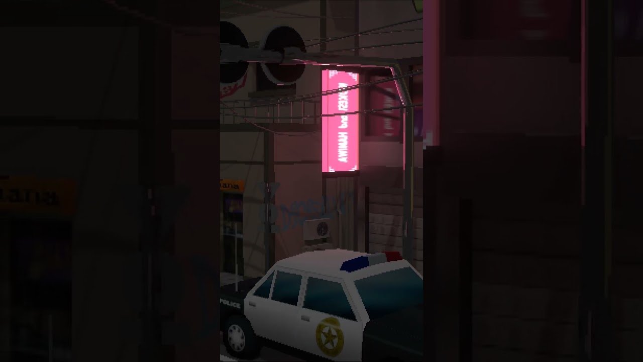 PS1 Style Dark Street | Made in Blender