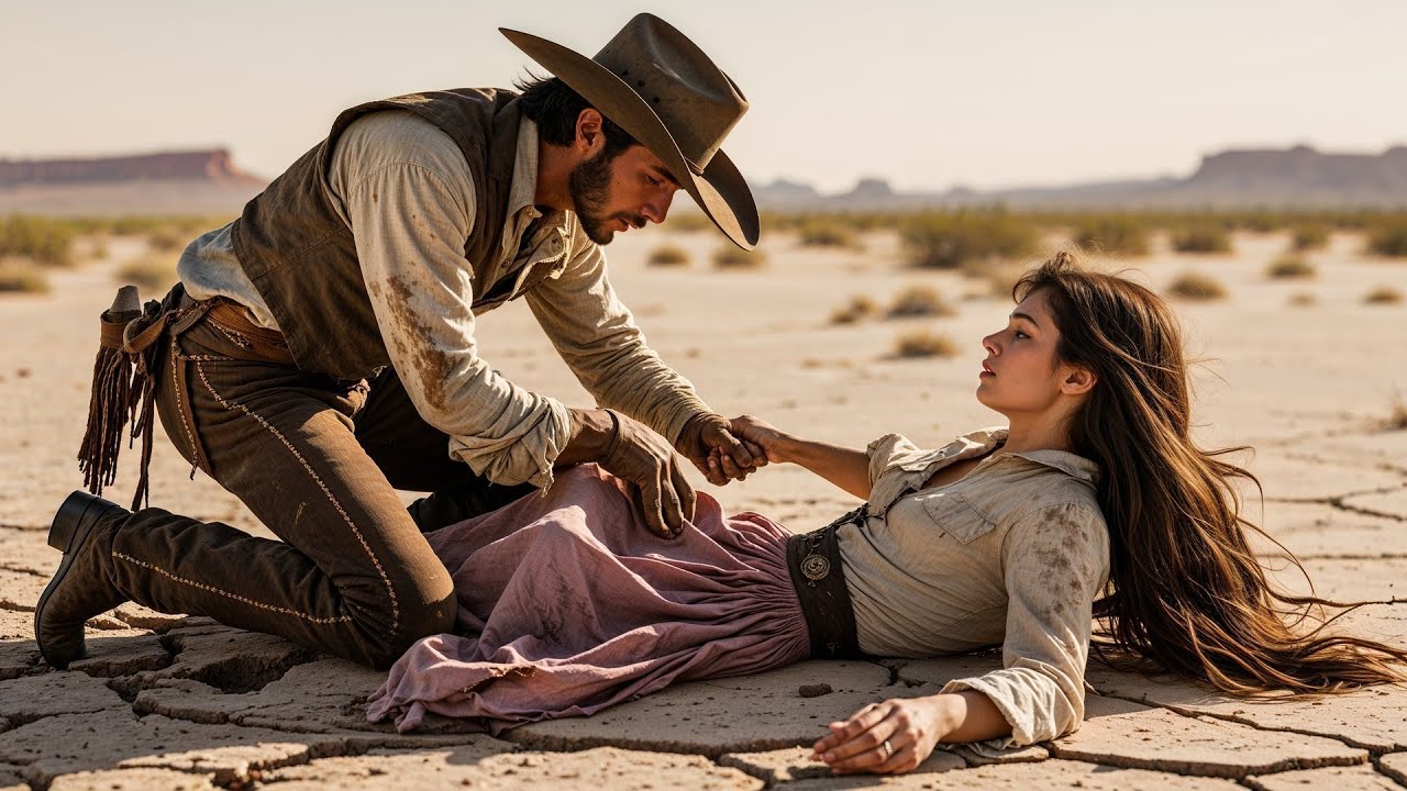 Too Weak to Continue, She Collapsed in the Desert Until a Cowboy Carried Her Into His World