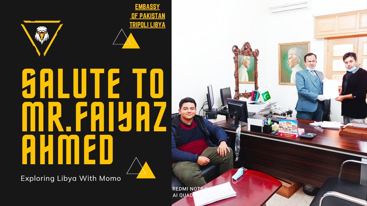 The most Honest & Humble Ambassador of Pakistan Embassy libya we ever have...MR. FAIYAZ AHMED