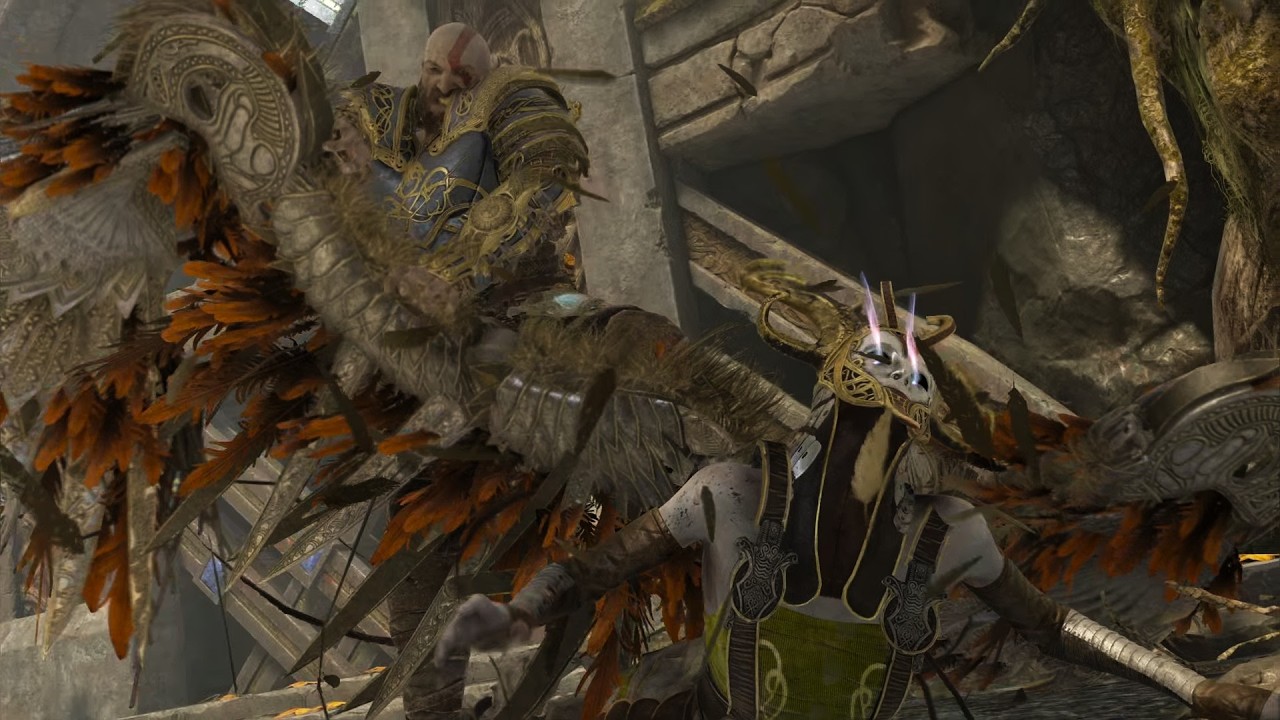 God of War (2018) : Valkyrie Ròta Boss Fight (PS5)