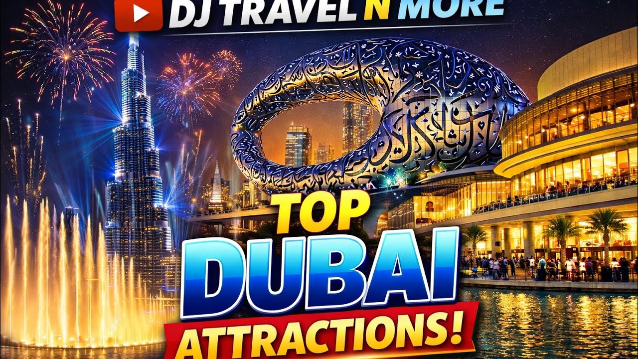 The Beautiful Dubai (Burj khalifa night show, the museum of the future, Dubai Mall )