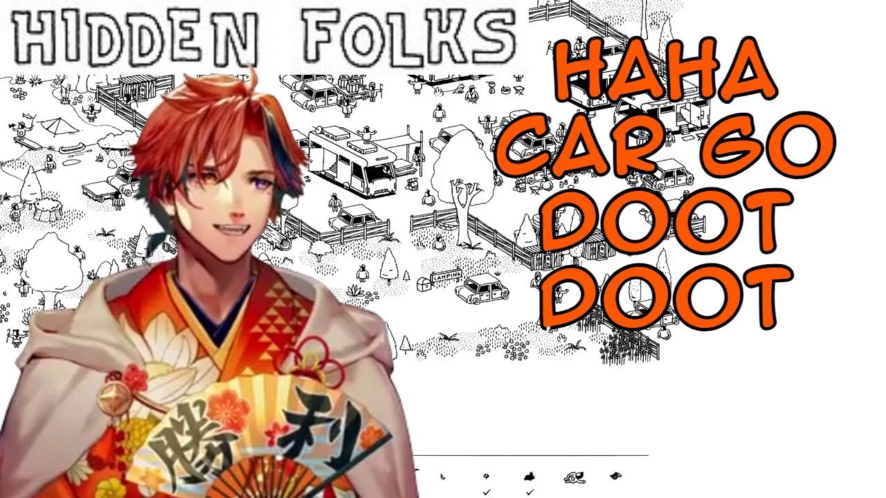 Roberu slowly Loses his Mind finding Hidden Folks【Holostars/Eng Sub】