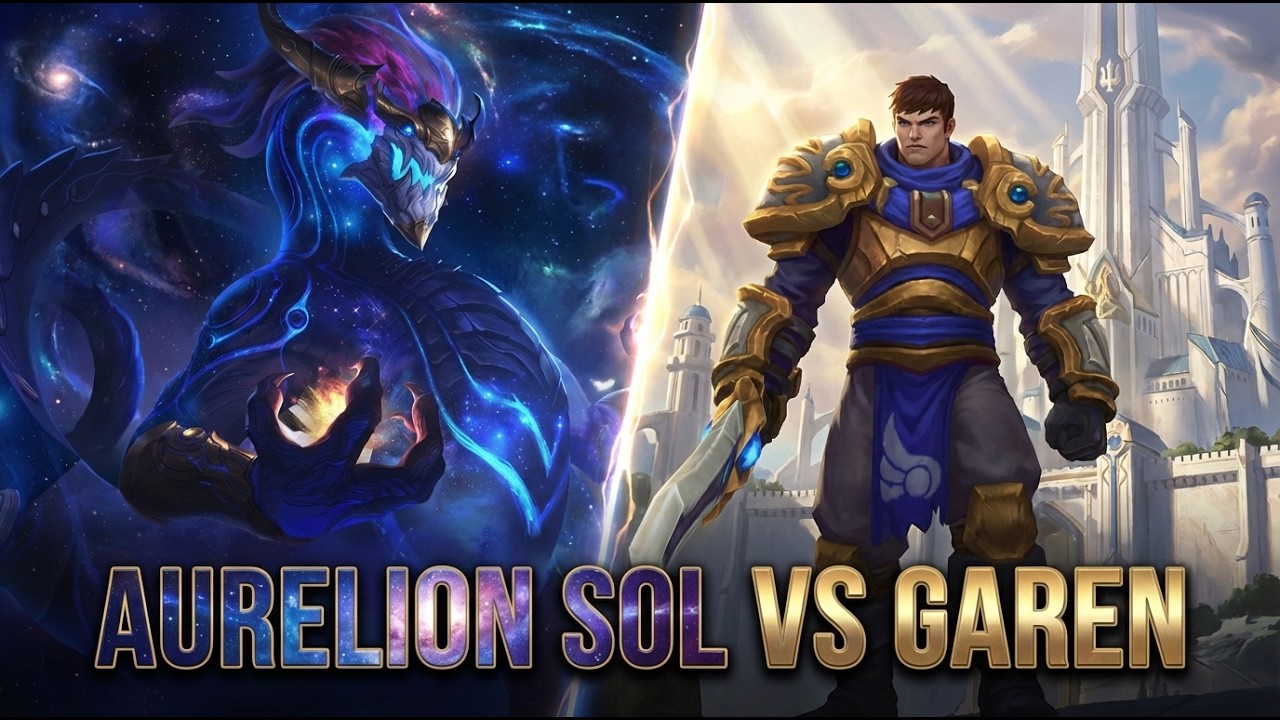 Aurelion Sol (3/1/6) vs Garen | ¿Cómo ganar si mi equipo murió 38 veces?.